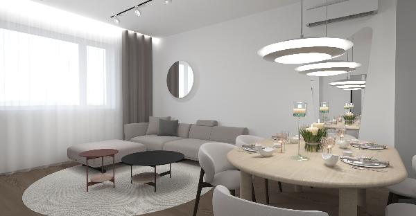 Дизайн проект квартиры 70 м.кв.